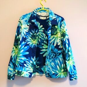 DIANE GILMAN Jean JACKET Style & Matching Tank Top - M